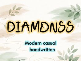 DIAMONSS – Modern Casual Handwritten Font preview picture