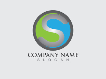 S letter logo initial company name preview picture