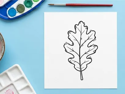 Minimalistische Blatt-Illustration für umweltfreundliches Branding. Elegante botanische Gestaltung für naturinspirierte Projekte.