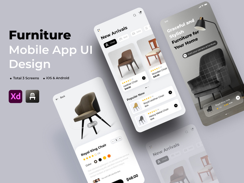 Furniture Mobile App UI Design