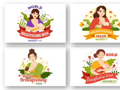 12 World Breastfeeding Week Illustration