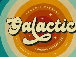 Galactic - Groovy Font preview picture
