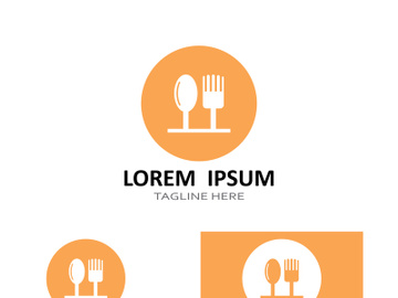 Creative spoon and fork logo. preview picture