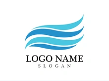 Wave beach vector illustration design logo