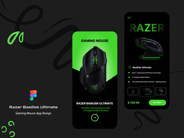 Gaming Mouse App Design preview picture