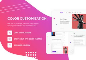Landing PSD Figma Template "Busin 3"