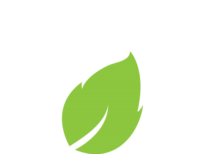 Leaf logo vector icon design template