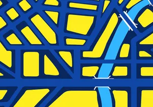 City map set seamless pattern