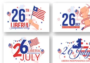 13 Happy Liberia Independence Day Illustration
