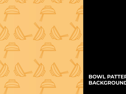 Ramen Bowl Background Vector Bundle