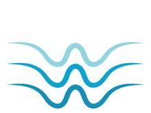 Water wave icon vector illustration design logo