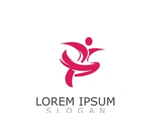 People active abstract logo business and healthy design vector template