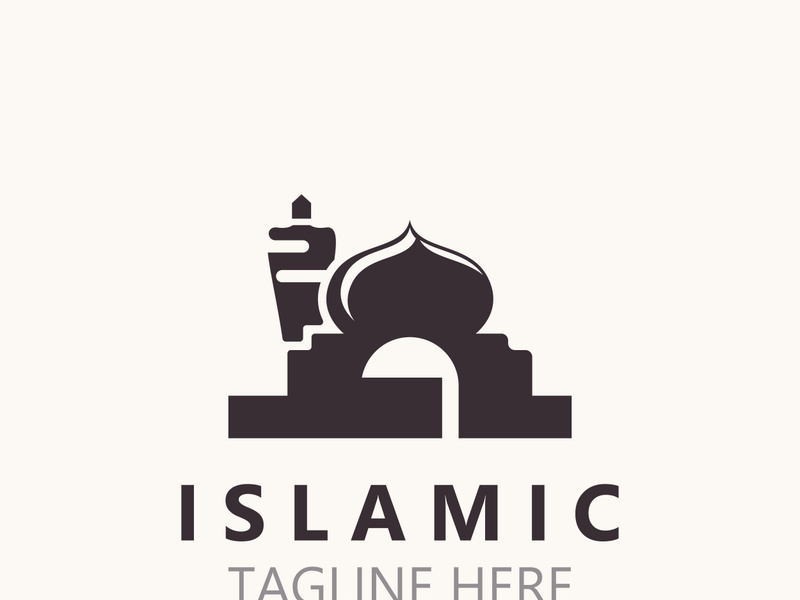 Islamic Mosque Logo design, template Islamic, Islamic Day Ramadan vector graphic creative idea