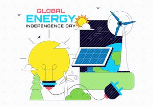 Ilustración del Día de la Independencia Energética Global