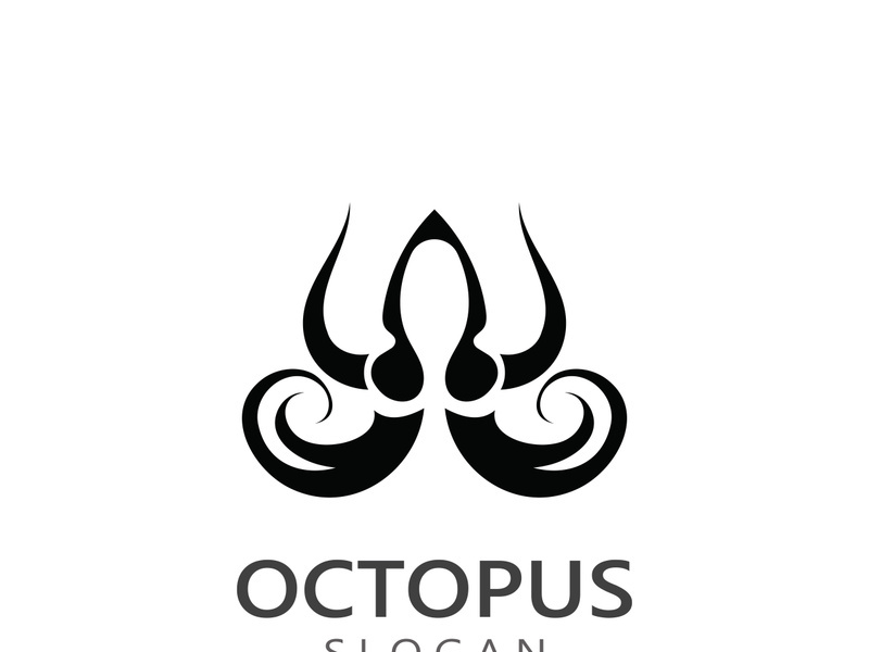 Octopus logo image design icon illustration animal vector