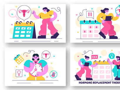 10 Hormone Replacement Therapy Illustration