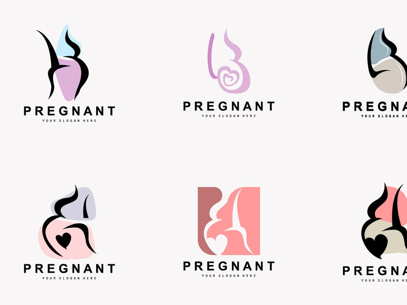 Pregnant Logo, Pregnant Mother Care Design