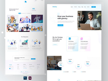 Gravicy - Agency Landing Page preview picture