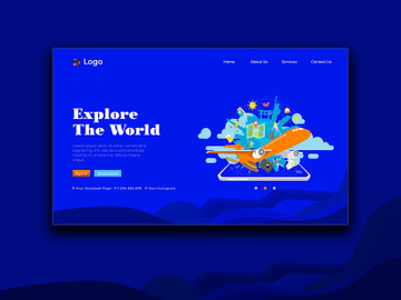 Explore World Travel Landing Page preview picture