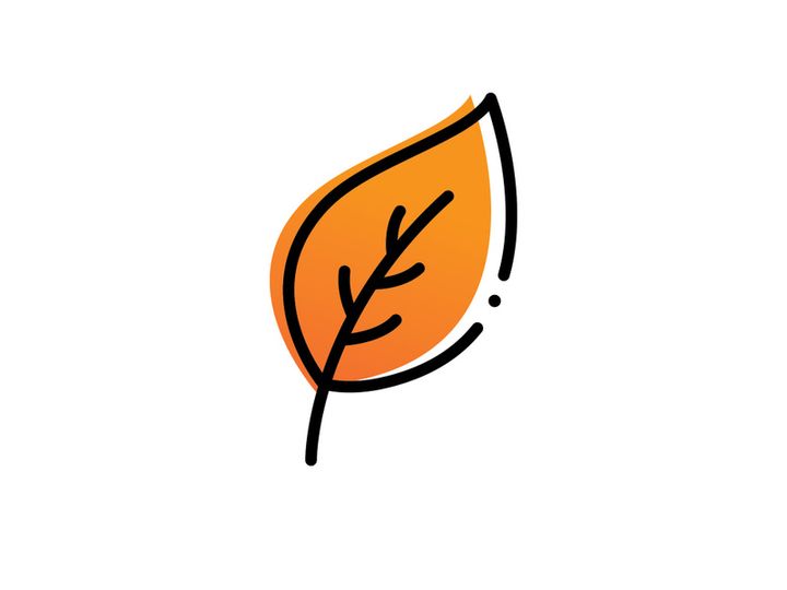 Autumn leaves fall simple vector
