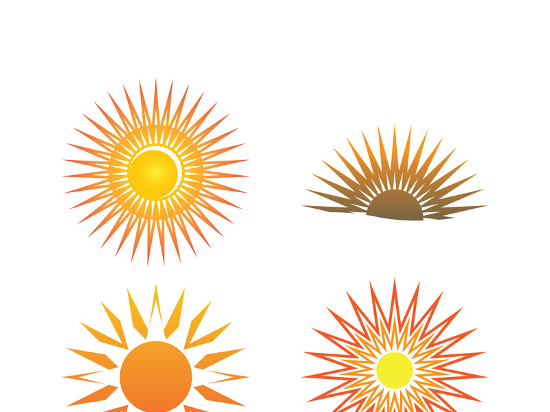 Sunset logo icon design symbol vector illustration