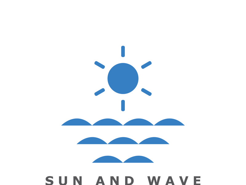 Creative and unique sun logo design.