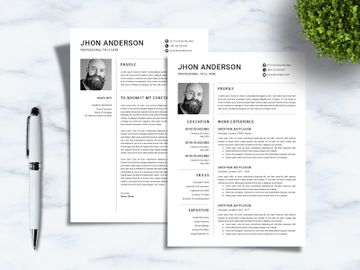 Creative CV Resume Sanstemp preview picture