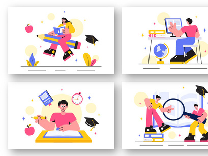 15 Education and Books Illustration