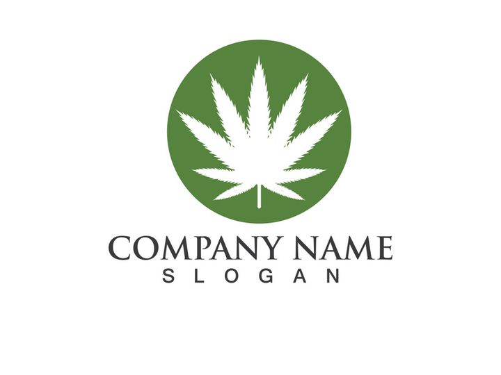 Canabis leaf vector illustration icon