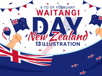 13 Happy Waitangi Day Illustration