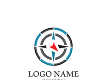 Compass logo template vector icon illustration design