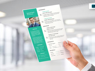 Resume CV Template-04 preview picture
