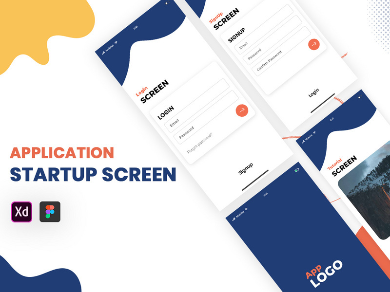 Application Startup screens