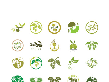 Extra virgin olive oil logo icon design vector illustration preview picture