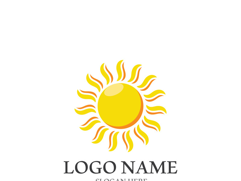 Sun vector illustration icon logo template design