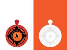 Compass logo template vector icon illustration design