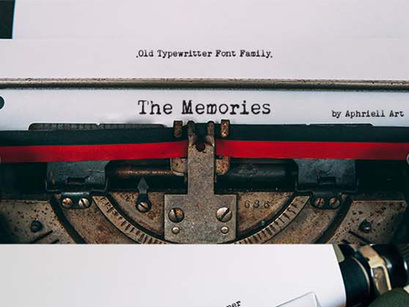 TheMemories - Old Typewritter Font