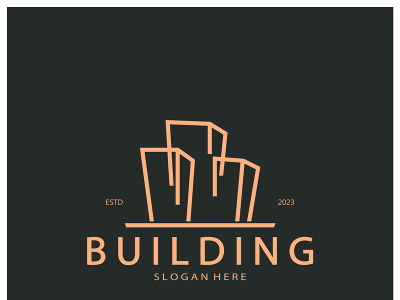 Building logo vector illustration design,Real Estate logo template, Logo symbol icon