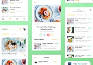 Restaurant App Design UI Kit