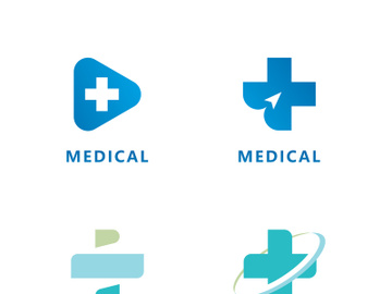 Health care logo icon vector illustration isolated on white background preview picture