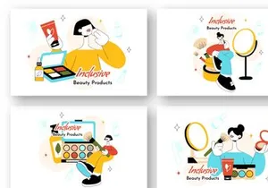 10 Inclusive Beauty Products Illustration