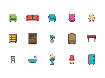 Jacobsen - 15 Home Furnishing Icons preview picture