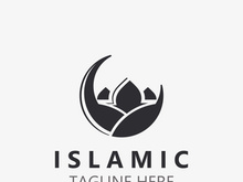 Islamic Mosque Logo design, template Islamic, Islamic Day Ramadan vector graphic creative idea