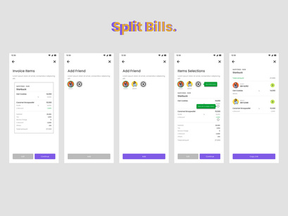 Split Bills Mobile App