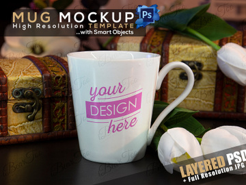 Mug / Cup PSD Mockup Template preview picture