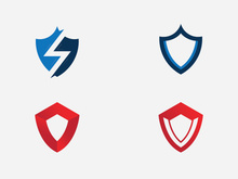 Shield logo template design. vector shield  icon