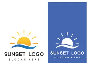 Creative and unique sun logo design.