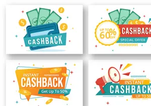 16 Cashback Vector Illustration