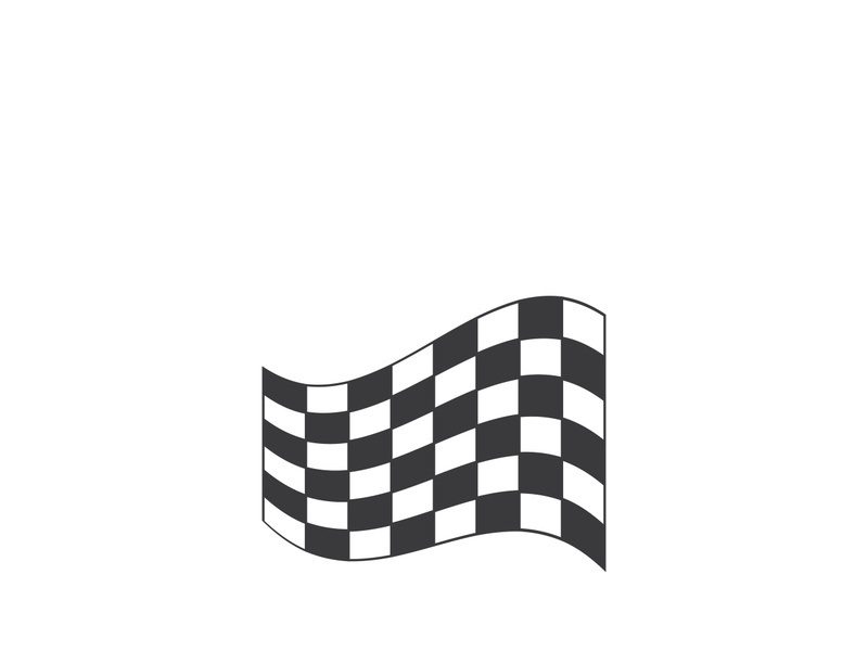 Race flag logo