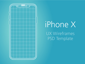 iPhone X - UX & PSD Template preview picture